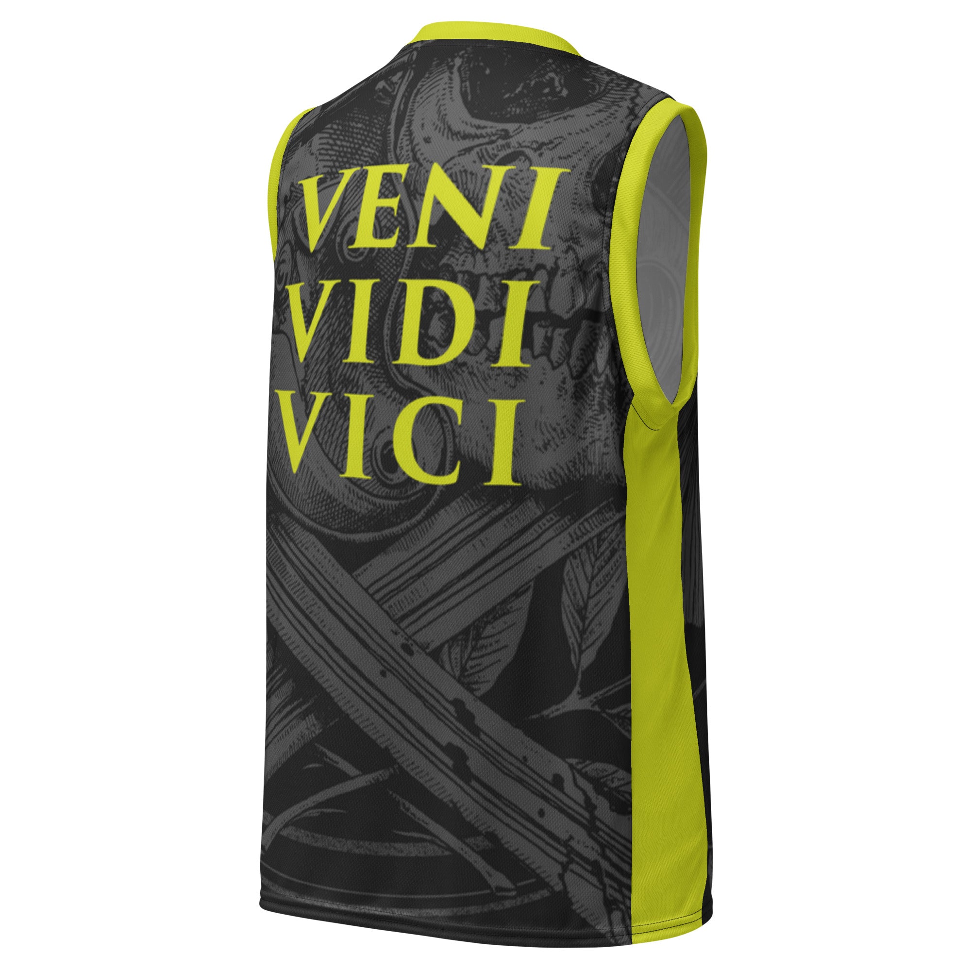 Immortal Praetorian Basketball Jersey - Yellow finishes, back