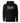 Front view of Iron Imperium “Embody It” black unisex hoodie with embroidered logo on chest