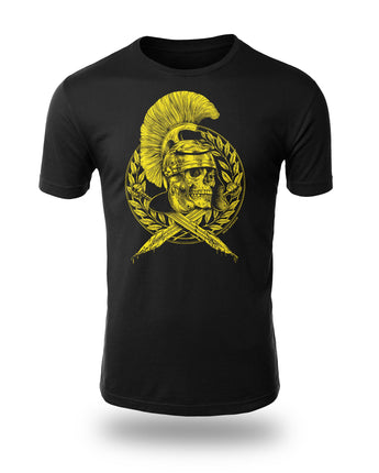 Immortal Praetorian Veni Vidi Vici black t-shirt yellow design